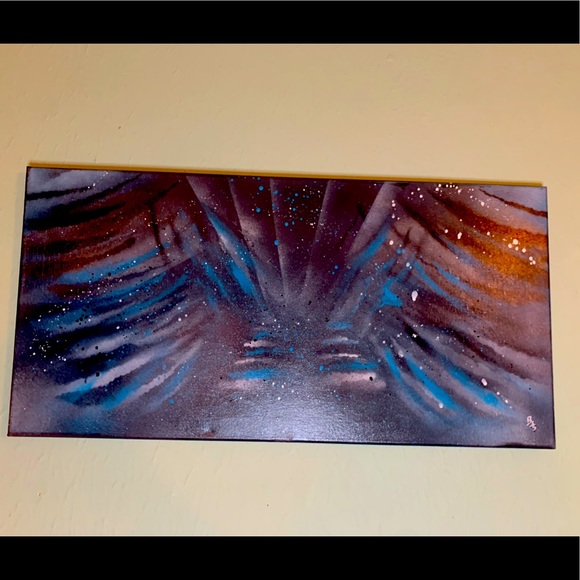 Custom One of a kind Spray Paint Art. “America the fallen Angel”